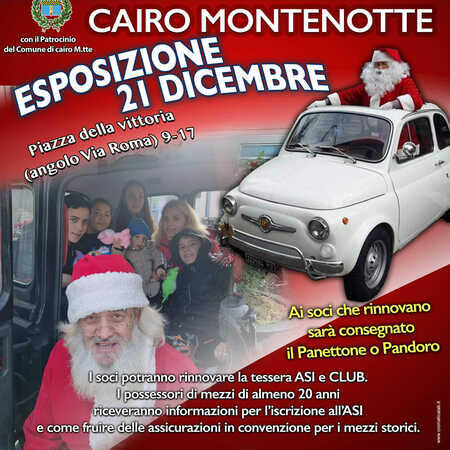 Esposizione d'epoca con Babbo Natale