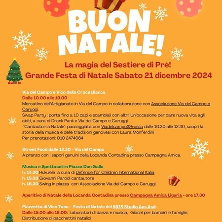 BUON NATALE DAL SESTIERE DI PRÈ