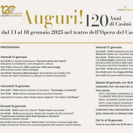 120 Anni di Casinò