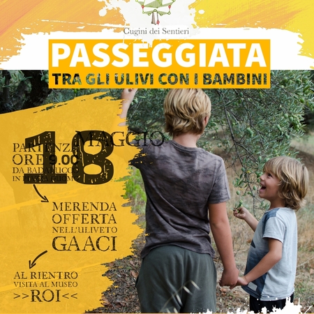 PASSEGGIATA TRA GLI ULIVI CON I BAMBINI