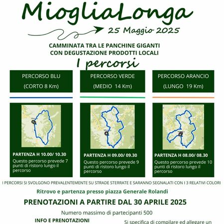 CAMMINATA TRA LE PANCHINE GIGANTI