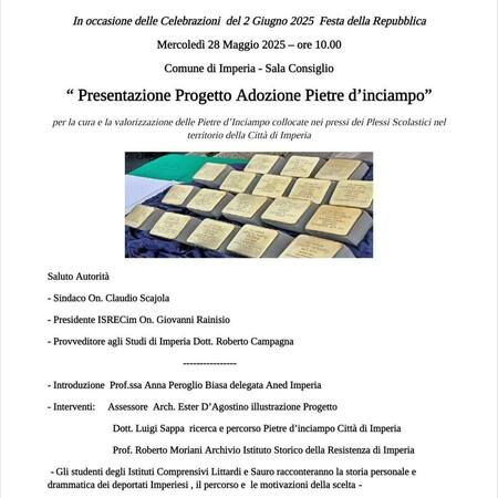Presentazione Progetto Adozione Pietre d'inciampo