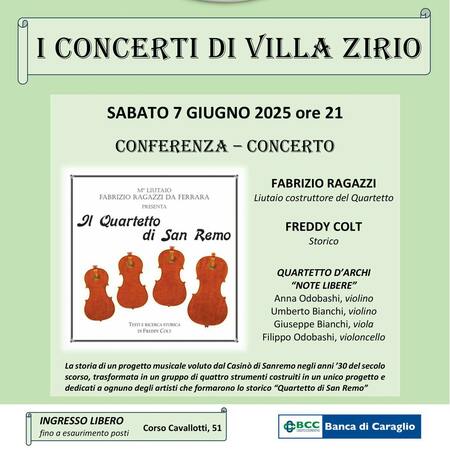 I CONCERTI DI VILLA ZIRIO