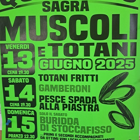 SAGRA MUSCOLI E TOTANI