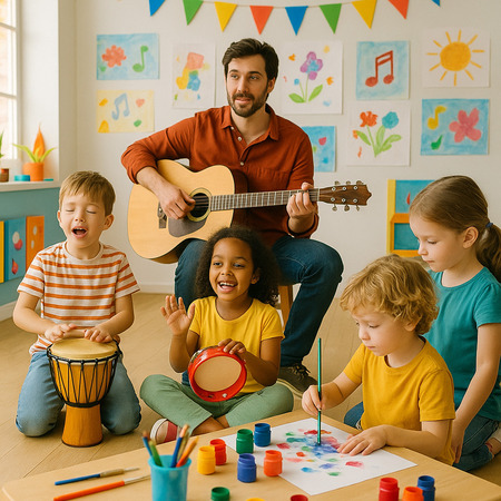Laboratori creativi con musica per bambini