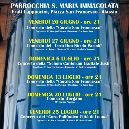 CONCERTI CHIESA FRATI CAPPUCCINI