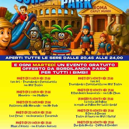 Serata spettacolo a Bordilandia