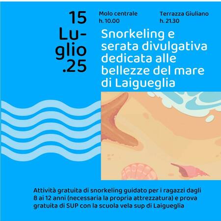 Snorkeling e serata divulgativa