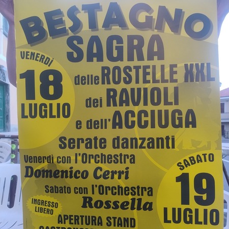 SAGRA ROSTELLE XXL, RAVIOLI e ACCIUGA